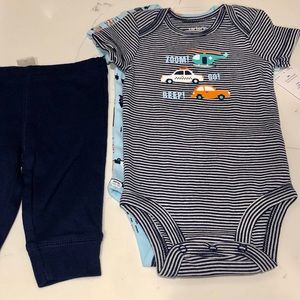 Onesies and pants cars design